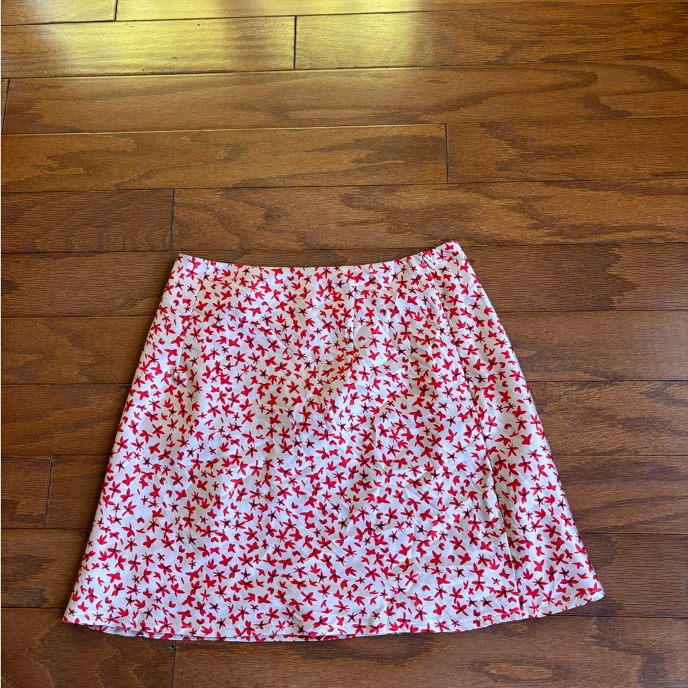 Princess Polly Red and White Star Mini Skirt